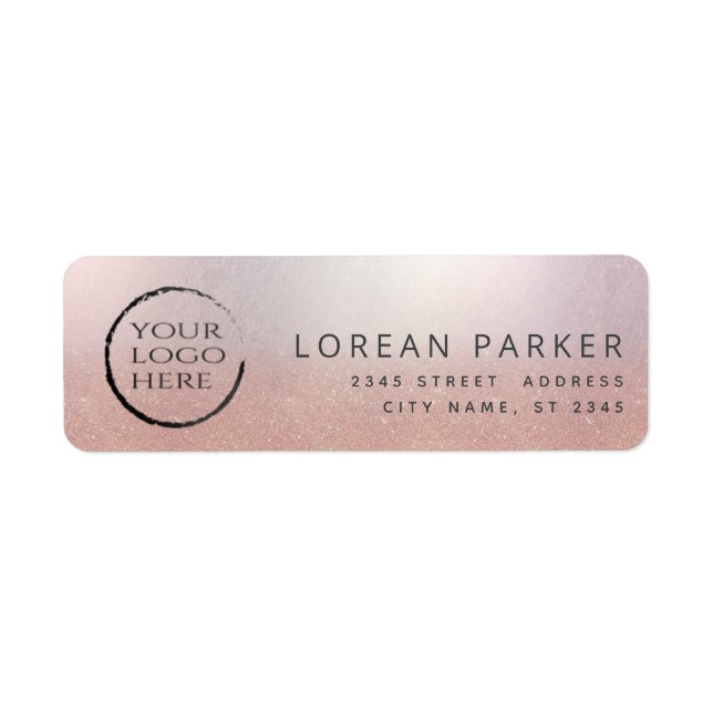 Minimalist rose gold simple plain your logo (Front)