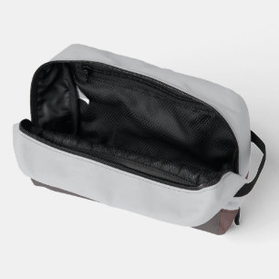 Minimalist Rosewood Mocha Print Cut Sew Toiletry Dopp Kit