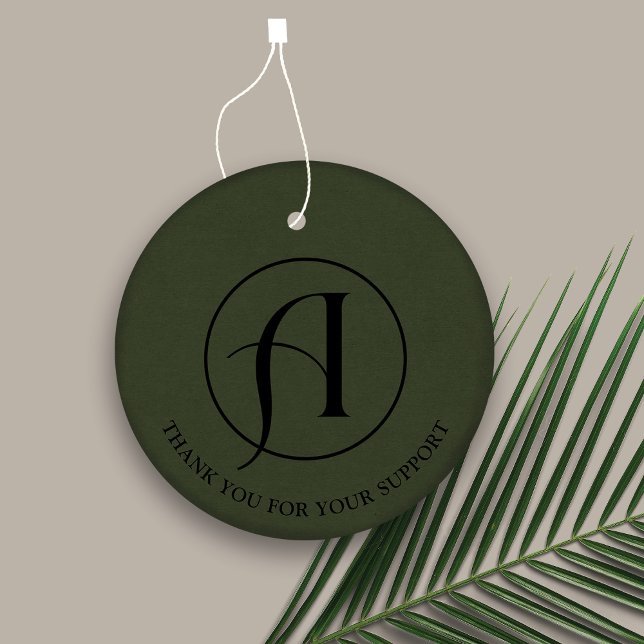 Minimalist Round Logo Business Hang Tag (Creator Uploaded)