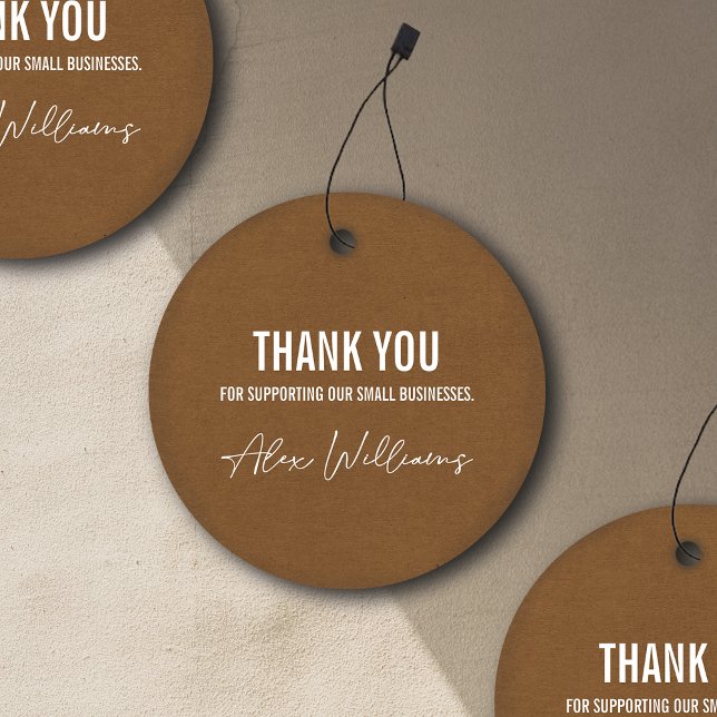 Minimalist Round Logo Business Hang Tag (Creator Uploaded)