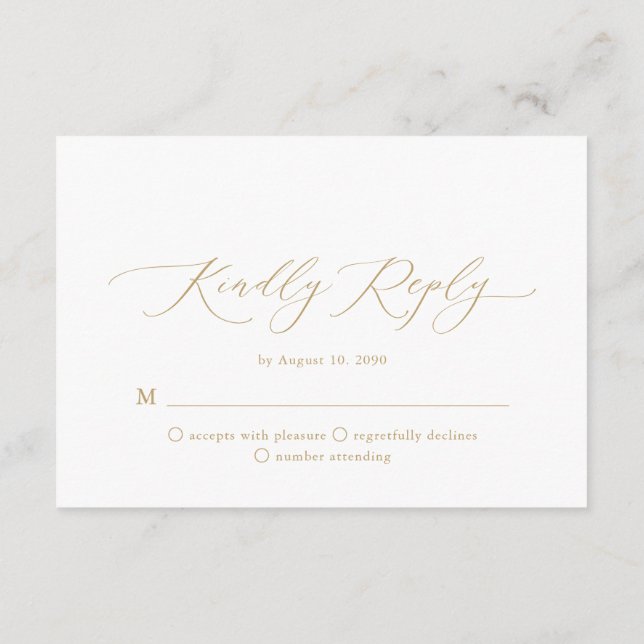 Minimalist RSVP Card – Kindly Reply (Back)