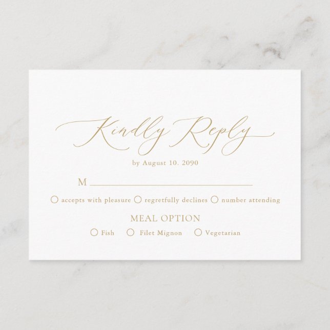 Minimalist RSVP Card – Kindly Reply (Back)