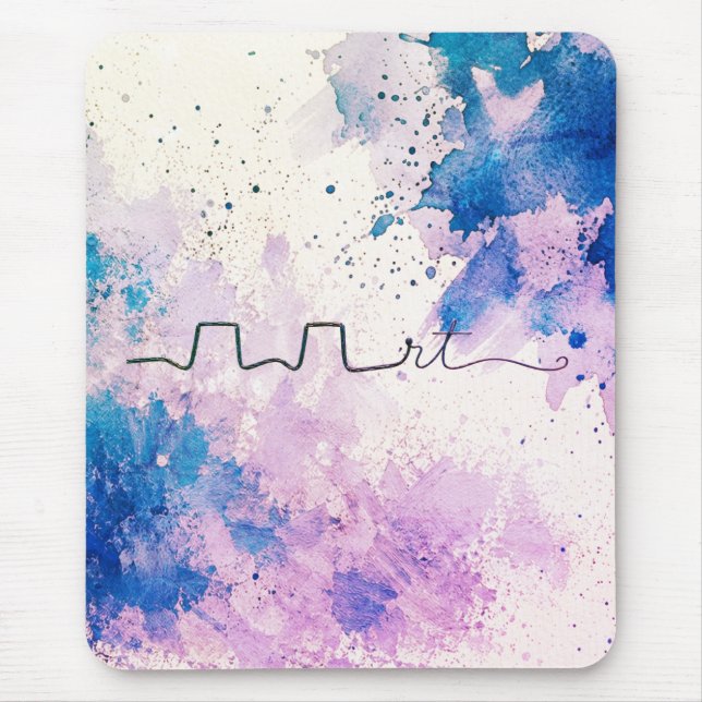 Minimalist RT Design | Inhalotherapy Inspired Mouse Mat (Front)
