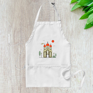 Minimalist Russian Orthodox Church  Standard Apron