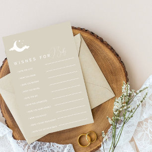 Minimalist rust Baby Shower Wishes For Baby Advice