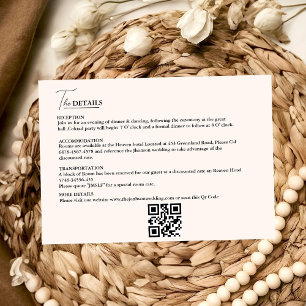 Minimalist Rust Burnt Orange terracotta wedding Invitation