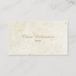 Minimalist Rustic Antique Professional Business Card