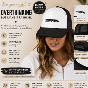 Minimalist Sad Aesthetic Trucker Hat   Emotional Q