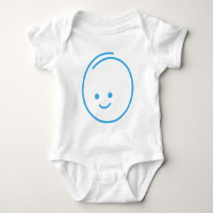 Minimalist Sadness Icon Baby Bodysuit