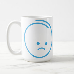 Minimalist Sadness Icon Coffee Mug
