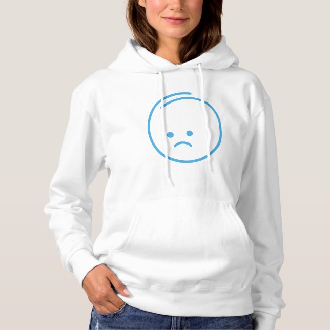 Minimalist Sadness Icon Hoodie (Front)