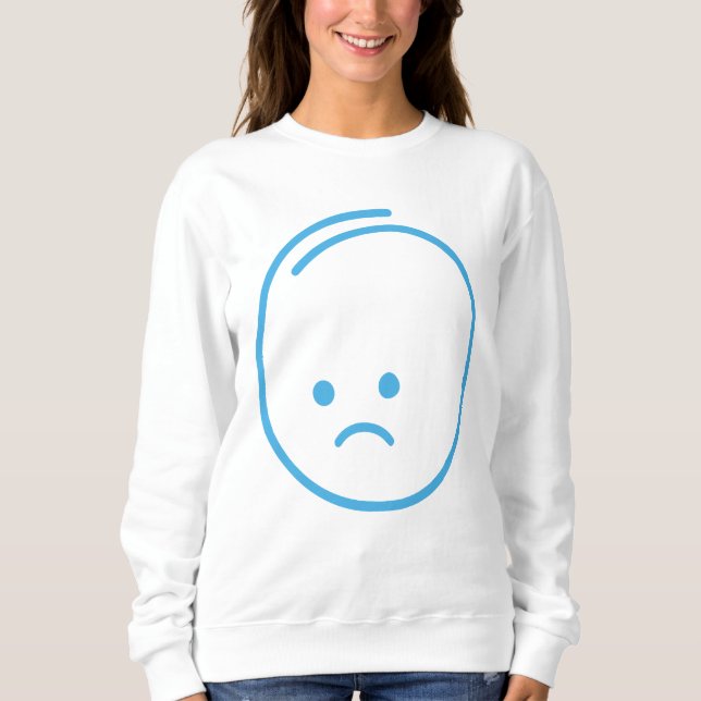 Minimalist Sadness Icon Sweatshirt (Front)