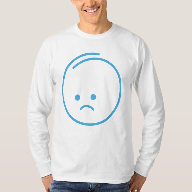 Minimalist Sadness Icon T-Shirt (Front)