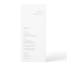 Minimalist Sage Green Floral Place Card Menu