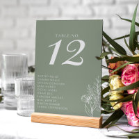 Minimalist Sage Green Modern Boho Wedding Names