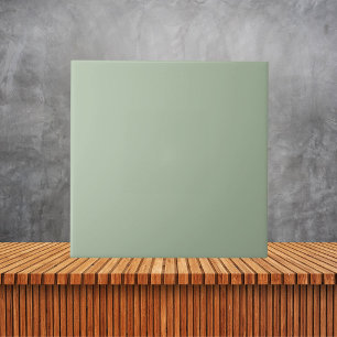 Minimalist Sage Green Plain Solid Colour Tile