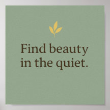 Minimalist Sage Green Poster for Calm Spaces