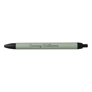 Minimalist Sage Green Professional Simple Black Ink Pen