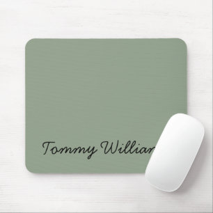 Minimalist Sage Green Professional Simple Mouse Mat