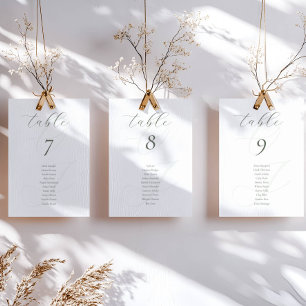 Minimalist Sage Green Script Wedding Place Cards