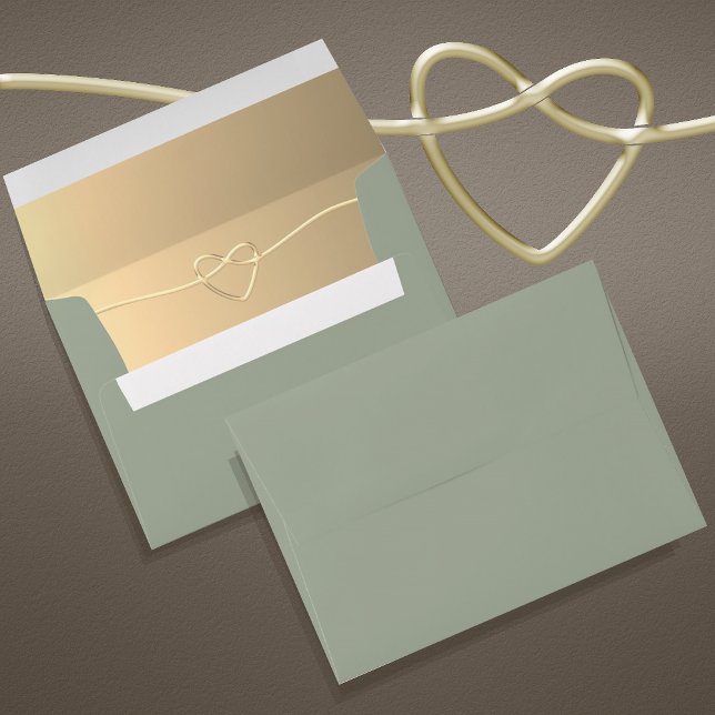 Minimalist Sage Green Wedding Envelope (Creator Uploaded)