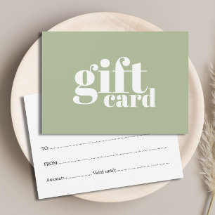 Minimalist Sage Green White Salon