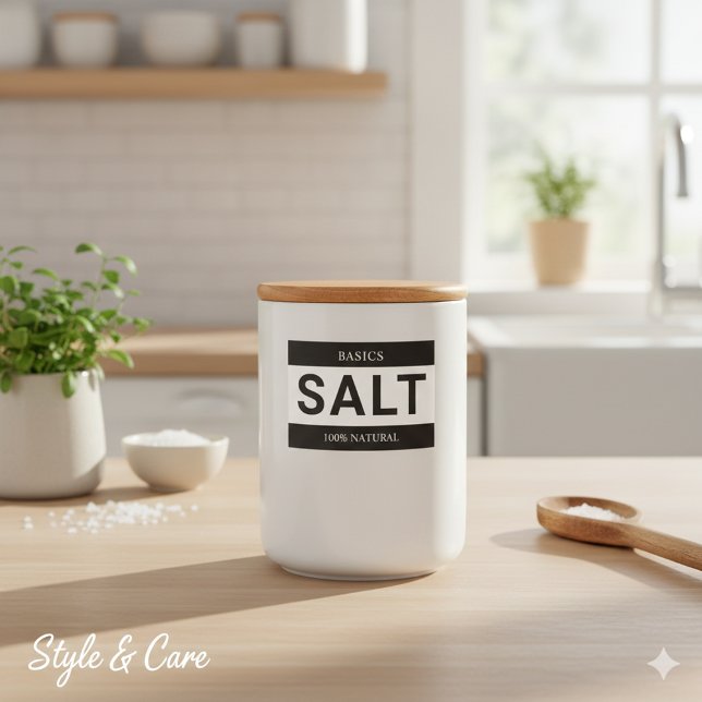 Minimalist Salt Label for Containers (Minimalist Salt Label for Containers)
