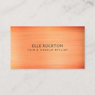 Minimalist Sangria Sunset Orange Business Card