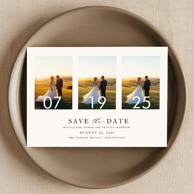 Minimalist Save the Date, Photo Boho Save the Date Invitation (Creator Uploaded)