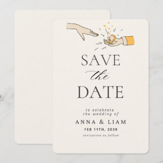 Minimalist Save the Date Wedding Invitation – Mode