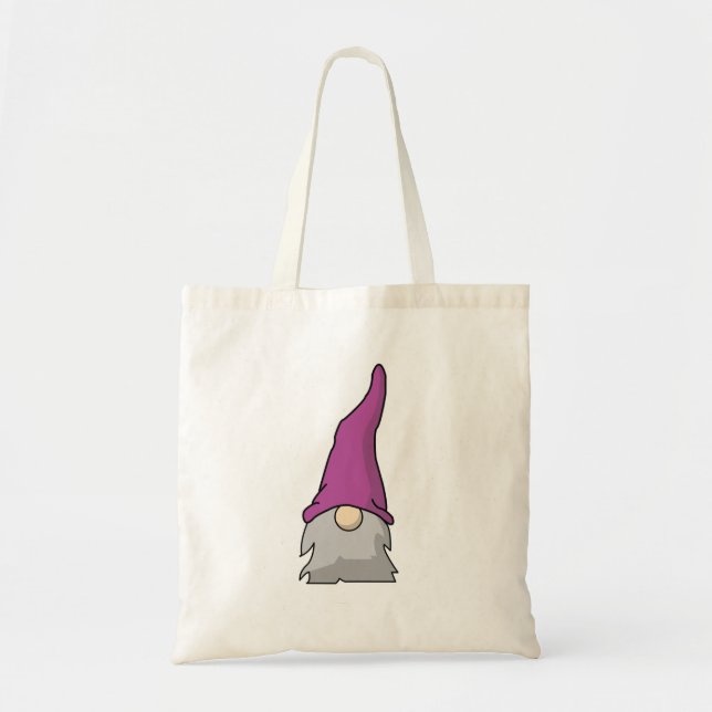 Minimalist Scandinavian Gnome Tote Bag (Front)