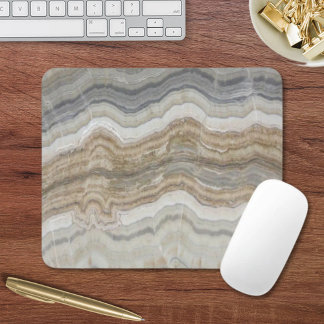 minimalist scandinavian granite brown grey marble mouse mat
