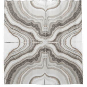 minimalist scandinavian granite brown grey marble shower curtain