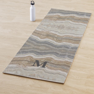 minimalist scandinavian granite brown grey marble yoga mat