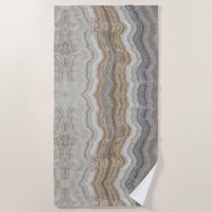 minimalist scandinavian white brown grey marble beach towel