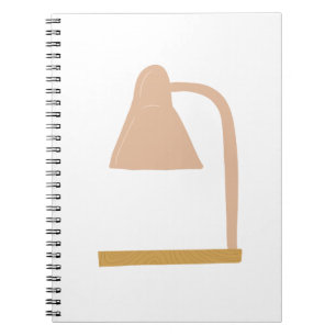 Minimalist Scandinavian Wooden Table Lamp Notebook