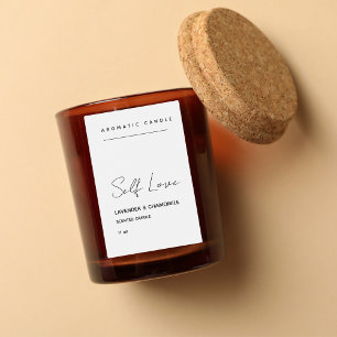Minimalist Scented Candle Label