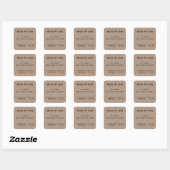 Minimalist Scented Soy Candle Kraft labels (Sheet)