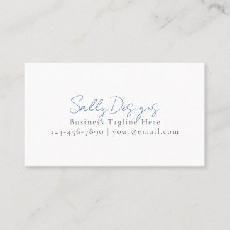 Minimalist Script Business Stationery | Personaliz Card