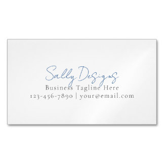 Minimalist Script Business Stationery | Personaliz Magnetic Business Card