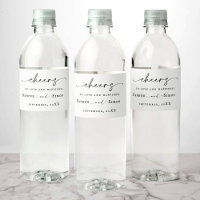 Minimalist Script ELLE Water Bottle Label