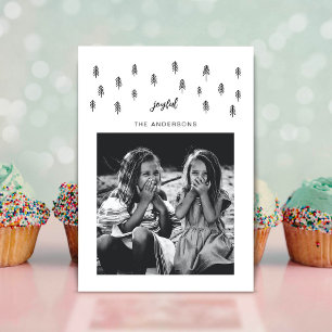 Minimalist Script Font Typography Holiday Card