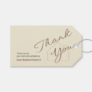  Minimalist Script Gift Tag | Realtor Thank You