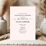 Minimalist Script Heart Bachelorette Weekend Postcard<br><div class="desc">Embark on a weekend of fun and festivities! Our minimalist bachelorette weekend invitation sets the tone with sleek modern sans serif font,  while the phrase 'The Bride-To-Be' adds a dash of whimsy with cute script adorned with swashes and hearts. Get ready for unforgettable memories!</div>