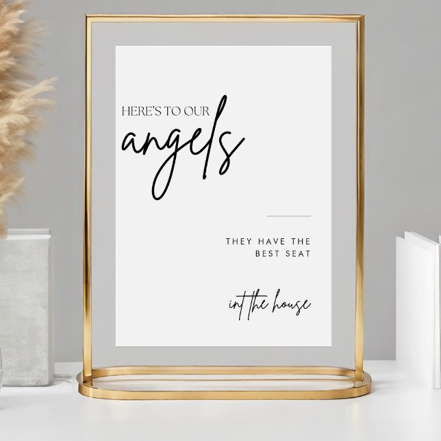 Minimalist Script In Loving Memory Wedding Signs (Creator Uploaded)