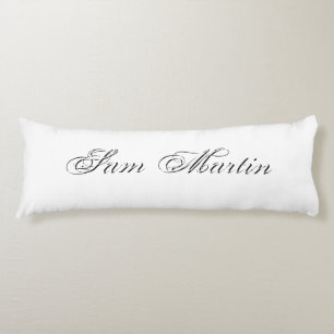 Minimalist Script Lovely 3d Monogram Body Cushion