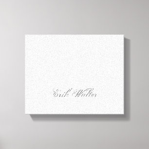 Minimalist Script Lovely 3d Monogram Canvas Print