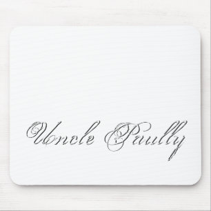 Minimalist Script Lovely 3d Monogram Mouse Mat