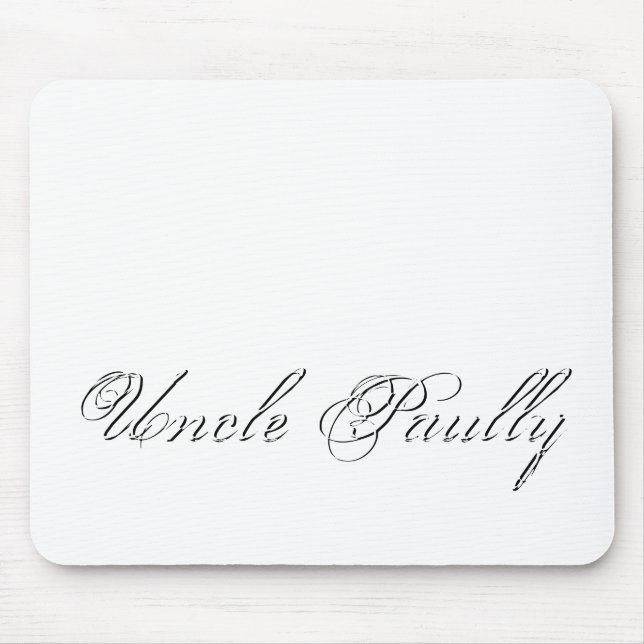 Minimalist Script Lovely 3d Monogram Mouse Mat (Front)