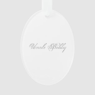 Minimalist Script Lovely 3d Monogram Ornament